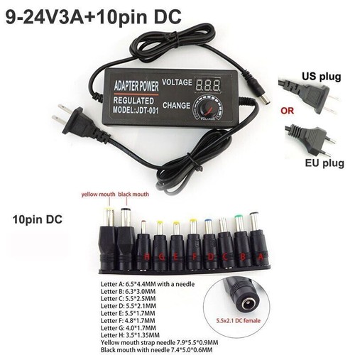 Adjustable Universal AC To DC 3/12V 5V 6V 8v 18v 24V 9V 24V Volt DC converter - Picture 14 of 20