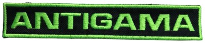 ANTIGAMA - Neon Green Logo - 2,5 x 13,9 cm - Patch - 169247