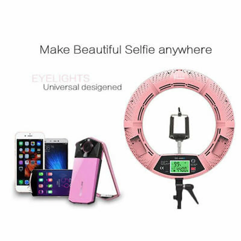 Yidoblo 18" LED Ring Light 96W 5500K Dimmable Photography Lamp For Youtube Live - Image 3 of 4