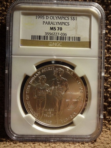 1995 D Olympics Commemorative Set 4 Coins NGC MS 70. Perfect Coins - Picture 8 of 13