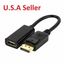 DP Displayport Male to HDMI Female Cable Converter Adapter for PC Laptop Desktop