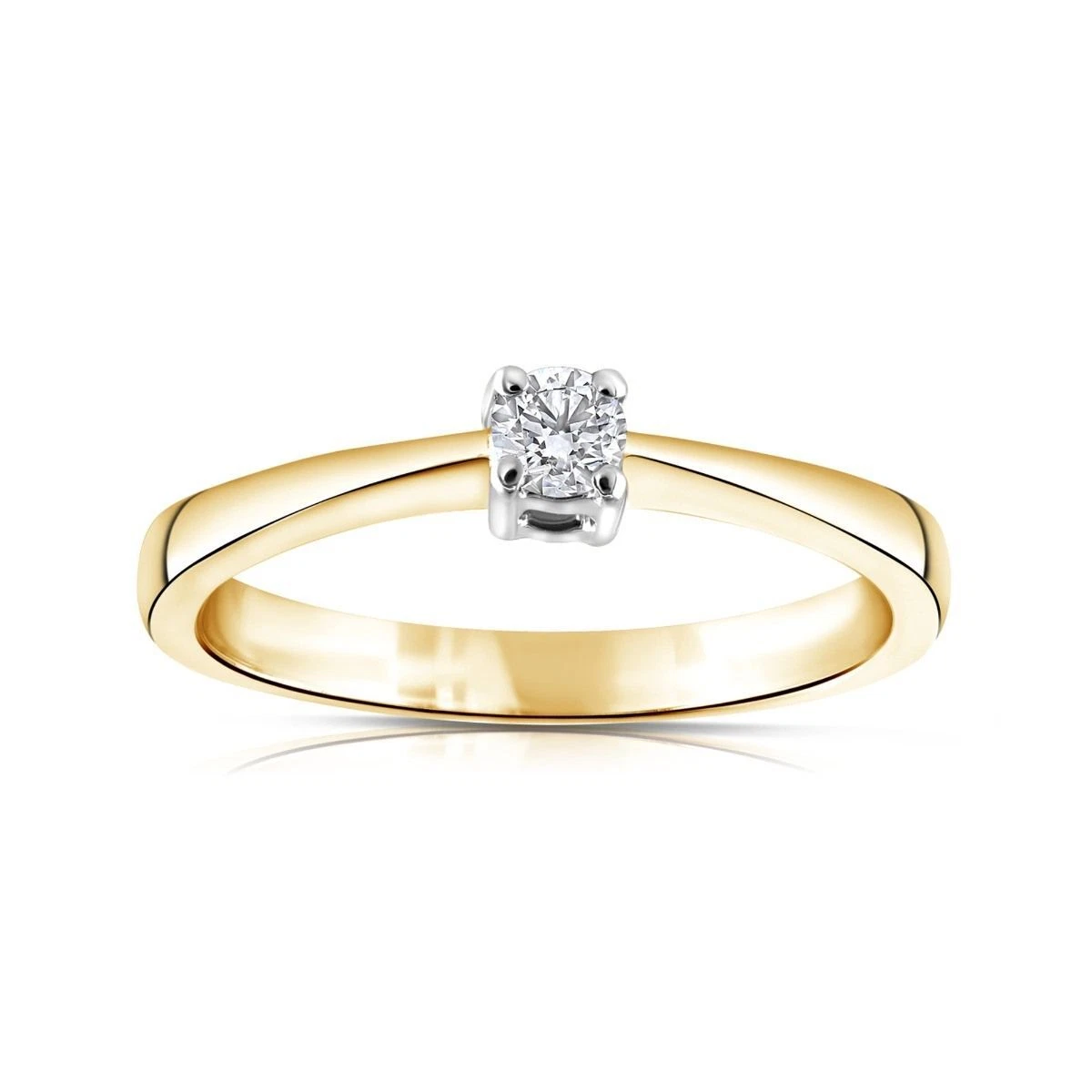 9ct gold solitaire diamond ring sale