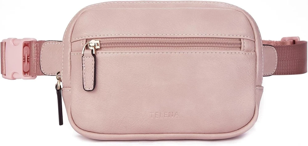Belt Bag for Women PU Leather Fanny Pack Quilted Crossbody Bags for Women