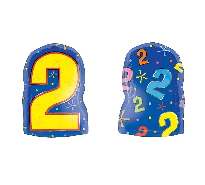 Numbers Birthday Party Foil Balloons
