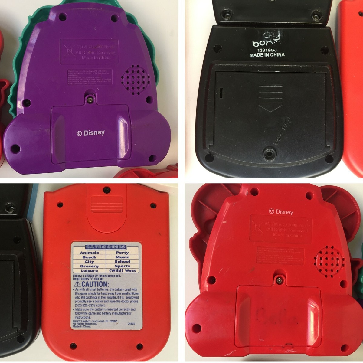 Lot of 6, 4 Disney's by Zizzle , 2 Others Electronic Hand Lot of 6, 4 Disney's by Zizzle , 2 Others Electronic Hand