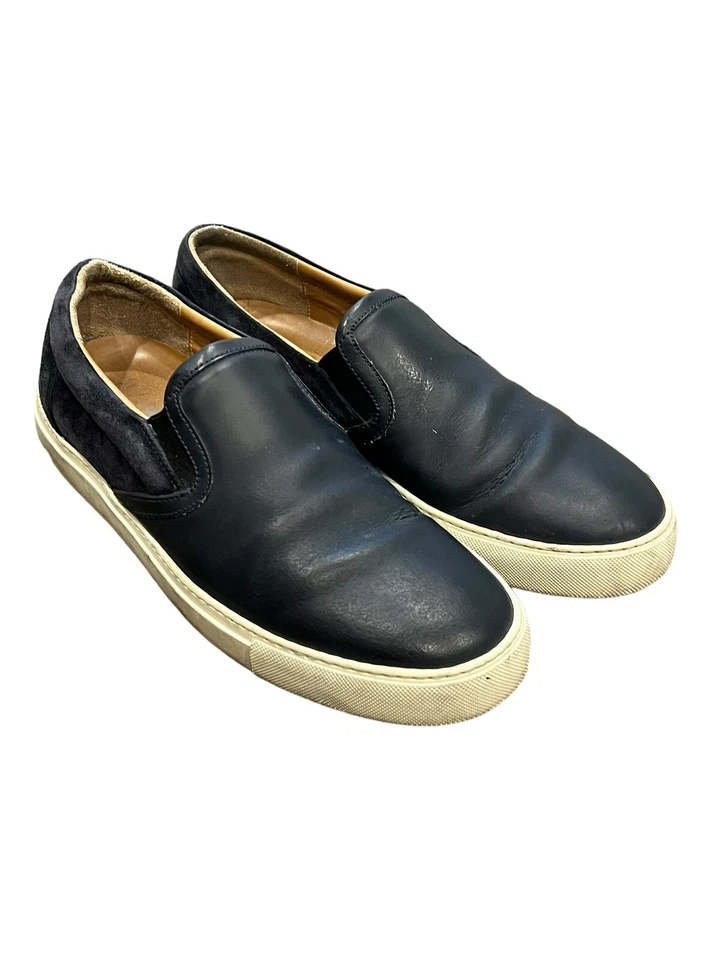 ZAPATILLAS DEPORTIVAS HARRYS OF LONDON PARA HOMBRE SIN CORDONES AZUL MARINO CUERO GAMUZA 42 US 9 Foto 4 de 4