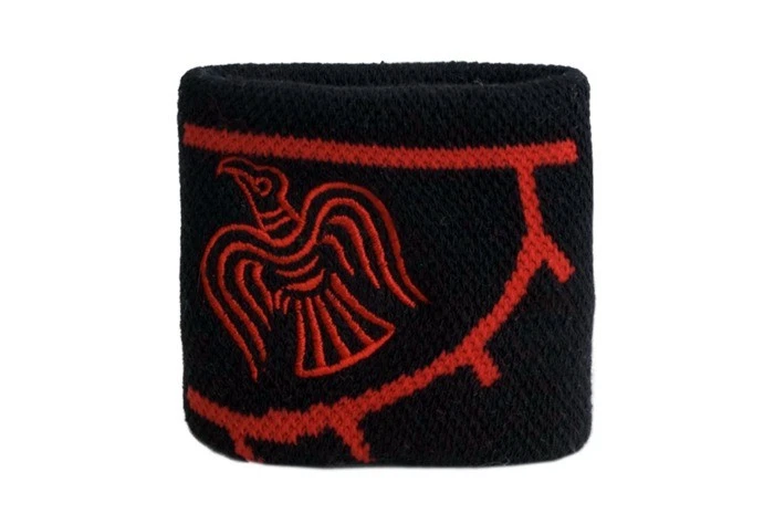 Fasce Da Polso Antiumidità Confezione Da 2, 15x8 Cm, In Cotone Nero Esteso, Per Sport, Corsa, Tennis E Palestra