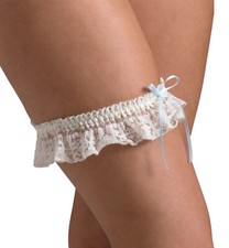 Hanky Panky Rosalyn Bridal Ruffle Leg Garter 48B002 