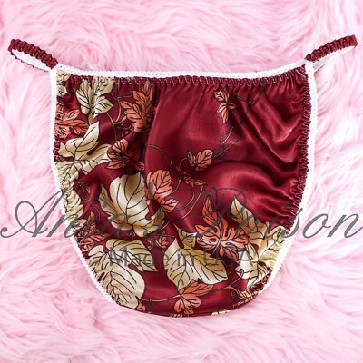 Vintage Satin-Höschen Mit Tupfen – Feuchtglanz-Look In Rot/Schwarz Von Ania's Poison