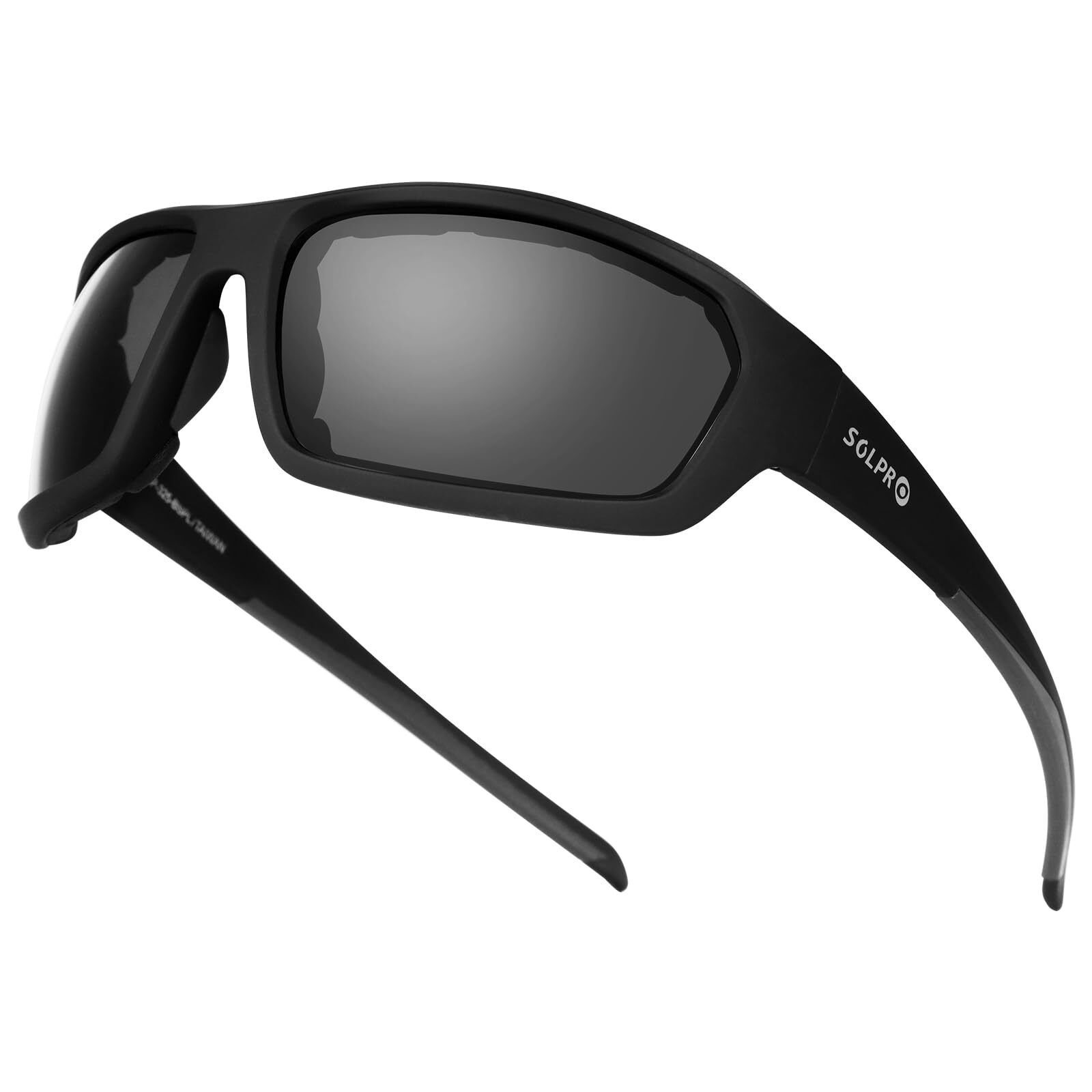 Polarized Motorcycle Riding Sunglasses Wraparound Frame Foam Padded UV Protec...