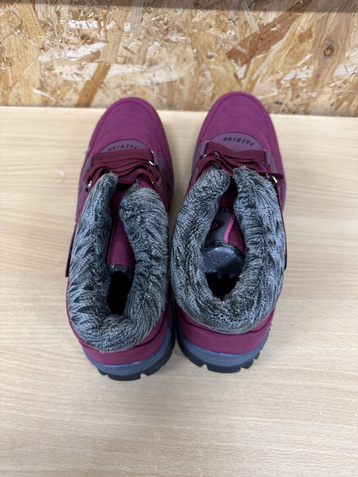 SAOLA Stivali da trekking moda uomo taglia 9 (EU 43) fodera calda invernale suola antiscivolo