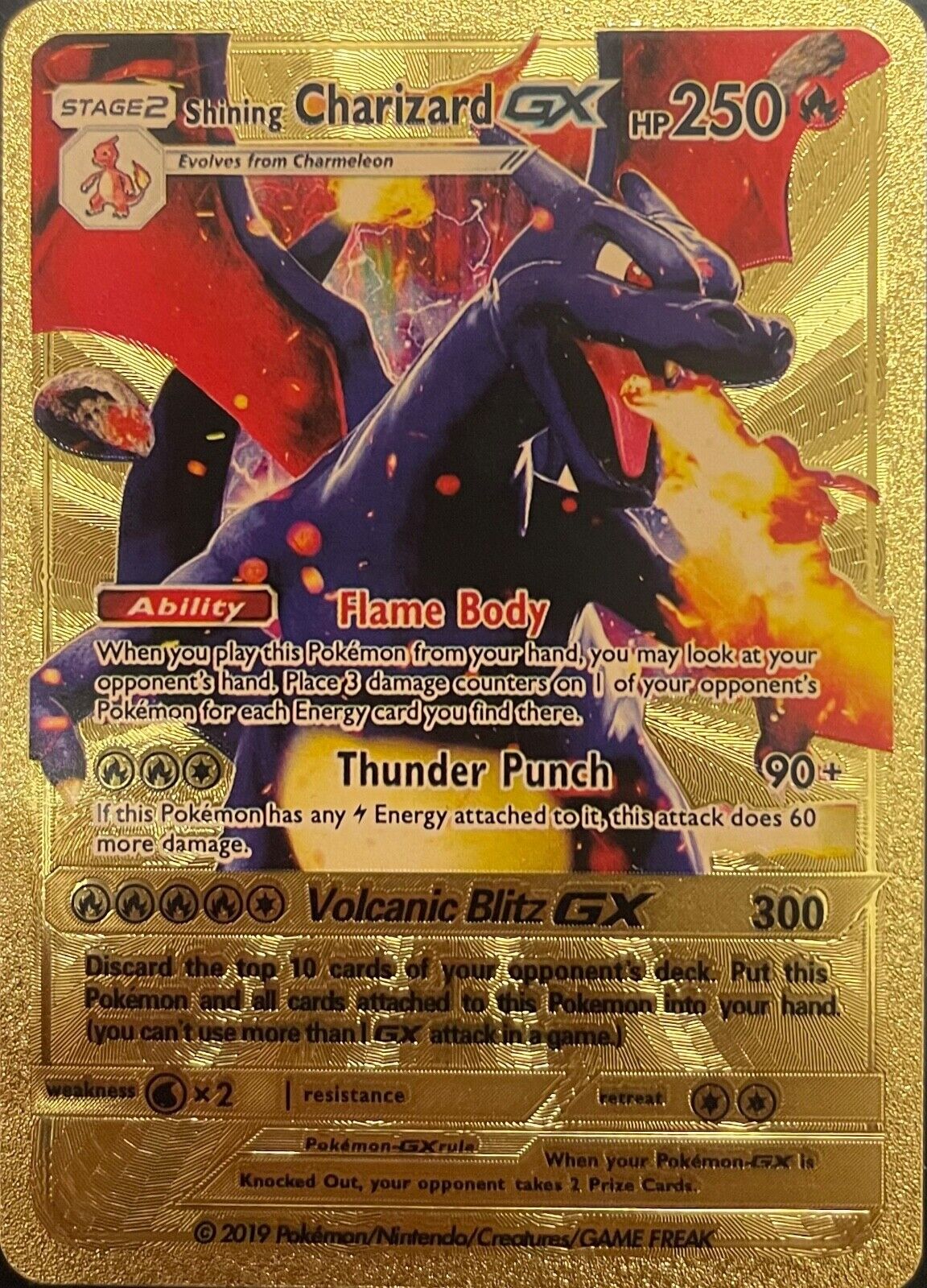 Shiny Charizard GX Pokemon Card 