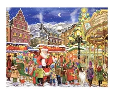 Vermont Christmas Company Christmas Carousel Advent Calendar 11x14”