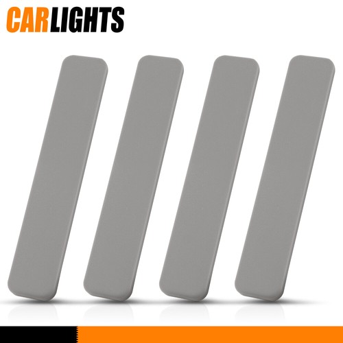 4-Pack Composite Decking End Caps - 5.5" Wide, Compatible With Trex Dark Gray Boards (ABS Plastic)