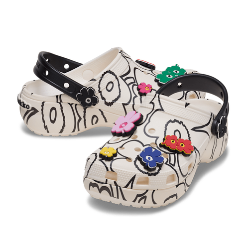 NEW CROCS Marimekko Classic Platform Clog Flower 211411 W6 - Picture 6 of 7