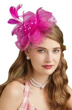 Fascinators Hat for Women Tea Party Headband Kentucky Derby Wedding Flower Cockt