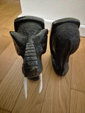 Buchstütze Elefant Speckstein 15cm hoch aus Afrika Zimbabwe