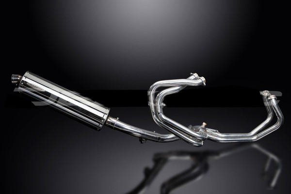 Honda 800 VFR FI 1998-2001 Delkevic 4/1 Edelstahl Ovale 450 Mm EndschalldäMpfer-image