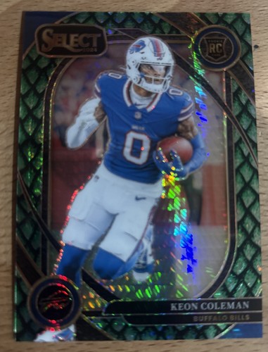 2024 Panini Select Club Level Dragon Scale Prizm /81 Keon Coleman #280 Rookie RC