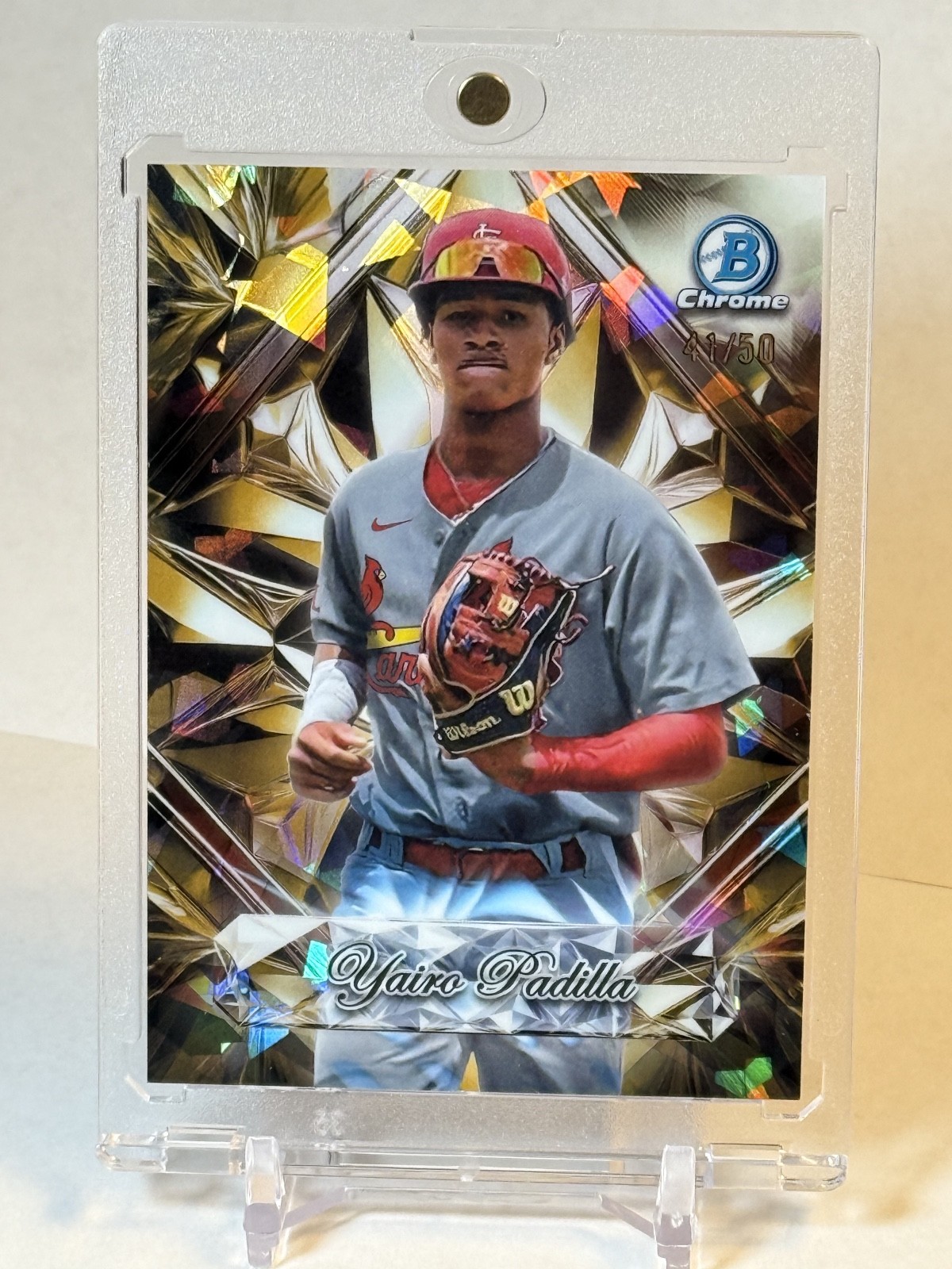 2025 Bowman Chrome Sapphire #SS-20 Yairo Padilla Sapphire Selections Gold /50