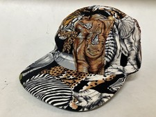 Vintage Yo Wear Maxx Boxer 5 Panel Hat Skater NOS Safari Design 100 Cotton