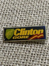 CLINTON GORE Democrat Ticket AFT American Federation Of Teachers Lapel Pin ***