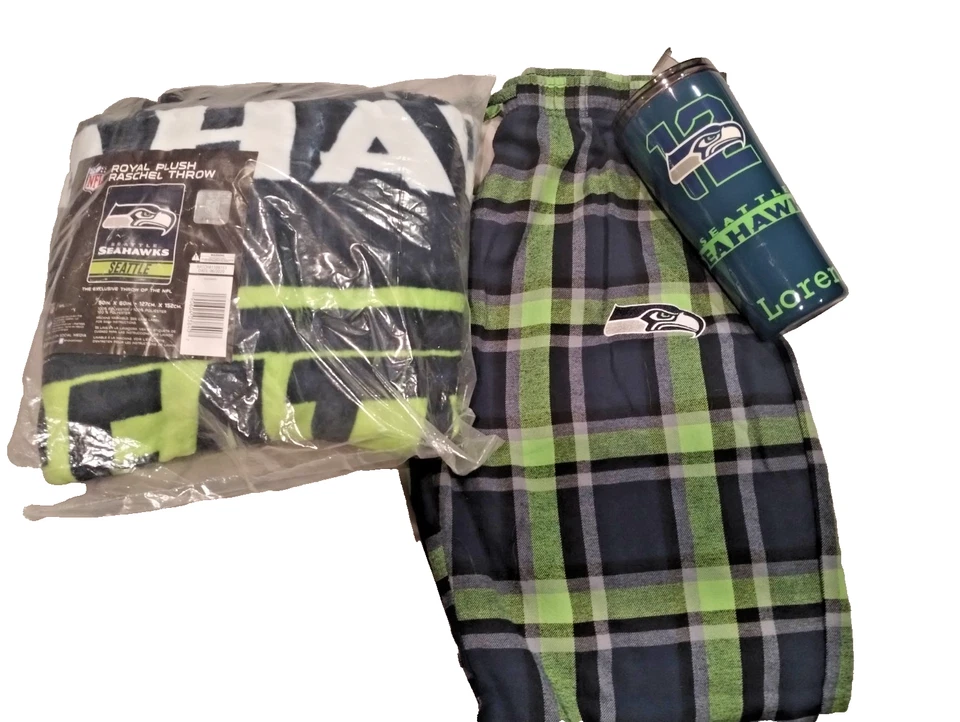 Комплект из 3 официальных кружек NFL 20 унций, бросить 50 «X 60» новый и посуда брюки - Изображение 2 из 4