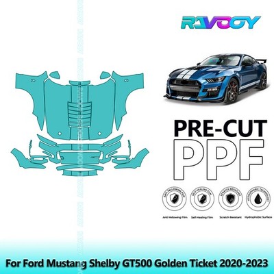  Paint Protection PPF Kit For Ford Mustang Shelby GT500 Golden Ticket 2020-2023