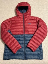 Mens Patagonia Down Sweater Hoody Jacket, Tidepool Blue, Size XL