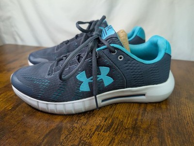 Under Armour Micro G Pursuit BP running shoes, Grey/Blue Size 8 