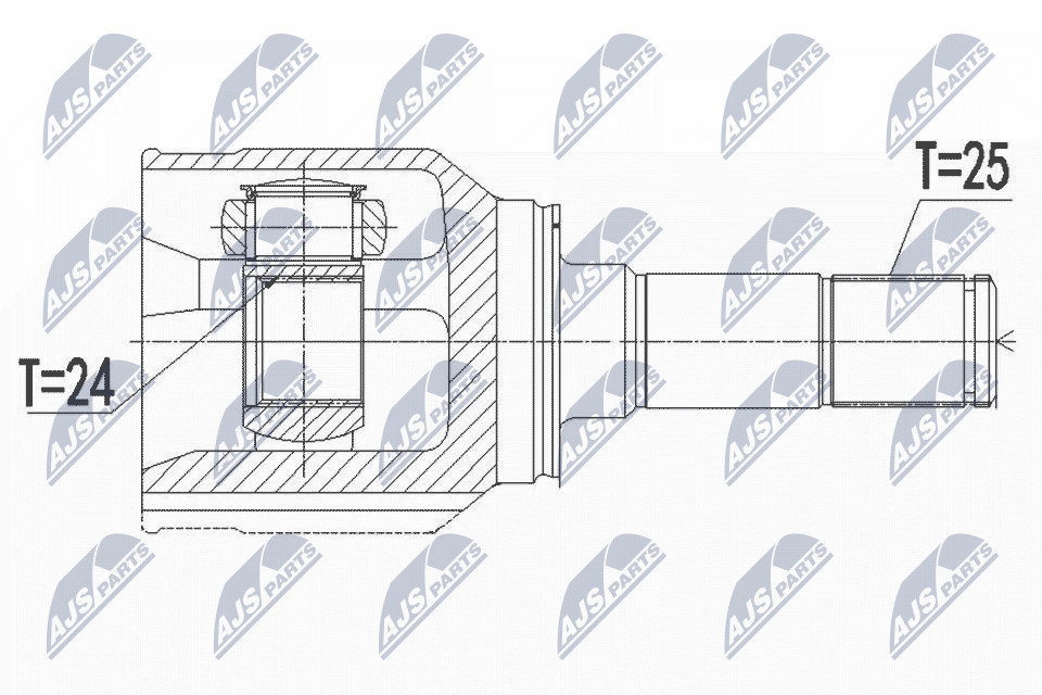N.T.Y. NPW-FT-050.NTY Drive Shaft for FIAT,LANCIA