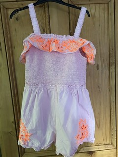 Girls River Island Pink Playsuit Age 11 12