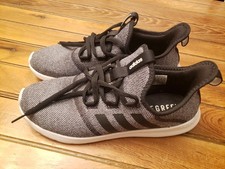 Adidas Cloudfoam Pure 2.0 Running Shoes Womens 10 Gray Black Sneaker H04755 GUC