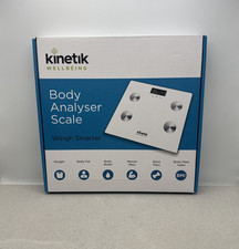 Kinetik Wellbeing Body Analyser Scale Digital Weight Fat Water Muscle BMI