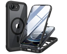 Magnetic for Iphone 16E Case Full-Body Phone with Built-In Glass Screen Protecto