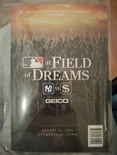 Field of Dreams Original 1st MLB Game Program Yankees vs White Sox  Judge 2 HR