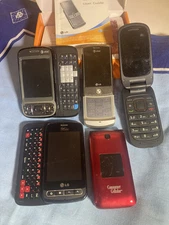 Old Phones for  collectors - 3 slide out phones and two extra ..