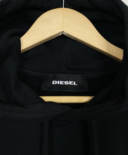 Sudadera con Capucha Diesel Only The Brave Logo Grande Avant-Garde Para Hombre Talla L Negra Top Regular - Imagen 4 de 8