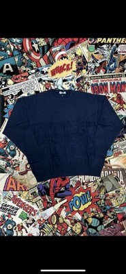 Vintage Unisex Rodier Pullover, Gr. XL, Navyblue, Aus Leine