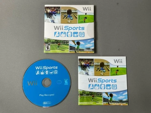 New Listing2006 Nintendo Wii Sports  – Complete w/ Cardboard Sleeve & Instruction Manual