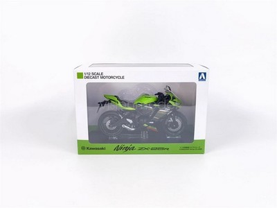 AOSHIMA 1/12 Scale Kawasaki Ninja ZX-25R Green Motorcycle Diecast