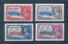 Basutoland 1935 Silver Jubilee full set of stamps. Mint. Sg 11-14