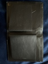 Vintage Black leather bifold money card holder made in Italy(Will accept offers)