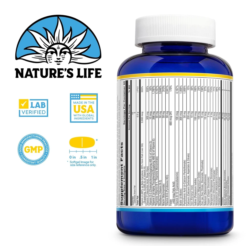 Natures Life Daily Multivitamin for Men and Women - Complete Multivitamin wit... - Image 3 of 4