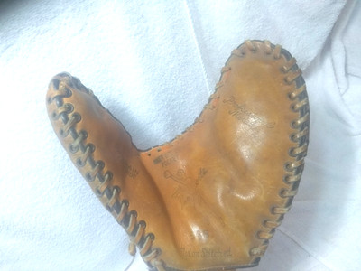 Pro Sports Baseball Glove 555 Top Grain Cowhide For Parts Repair Vintage