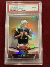 Tom Brady 2011 Topps Platinum Gold Refractor SP PSA 8 NM-Mint