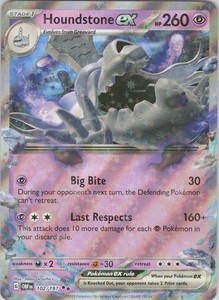 Houndstone ex 102/197 Obsidian Flames