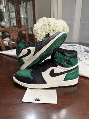 Size 13 - Air Jordan 1 Retro High OG Pine Green 1.0 2018  555088-302 Worn 1x