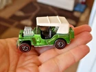 Vintage Hot Wheels Redline Red Line Toy Car 1970 Green Grass Hopper Car & Top NR