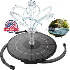 Bomba de fuente de agua solar de 3,5 W, adecuada para baños de pájaros